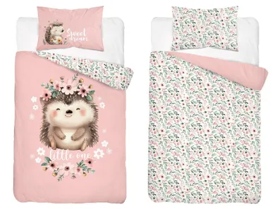 Detexpol, Arici, set lenjerie de pat single, din bumbac, 90-120 cm