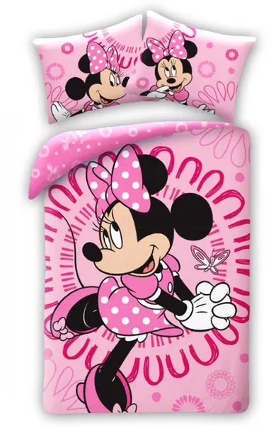 Disney, Minnie Mouse, set lenjerie de pat single, 140-200 cm