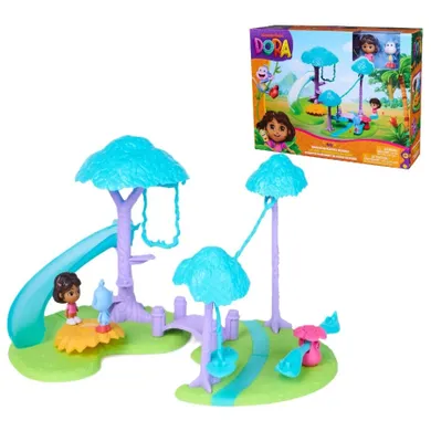 Dora, Mini parc de aventuri in jungla, set de figurine
