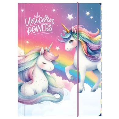 Dosar cu cauciuc A4, Unicorn, 1 buc.
