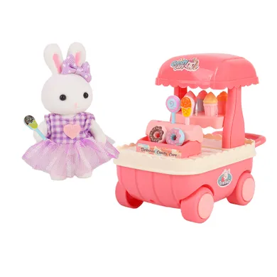 Dreamy, iepuras si stand de inghetata, set cu figurina