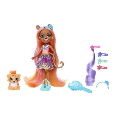 Enchantimals, Charisse Cheetah & Grinsy, papusa deluxe cu accesorii