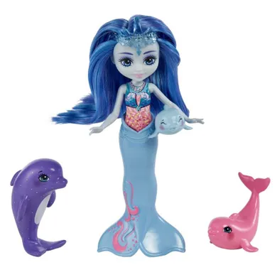 Enchantimals, Dorinda Dolphin, set cu papusa si figurine