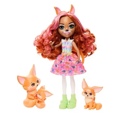 Enchantimals, Filigree Fox, set cu papusa si figurine