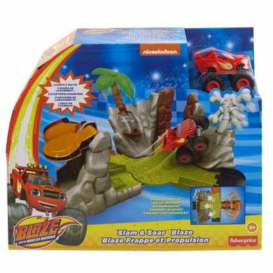 Fisher-Price, Blaze and the Monster Machines, Slam & Soar Blaze, set de joaca cu masina