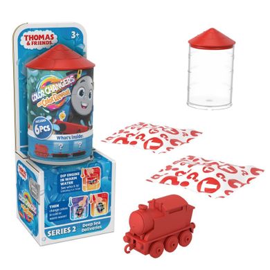 Fisher-Price, Thomas & Friends, Color Reveal, locomotiva si vagoane, 1 buc.