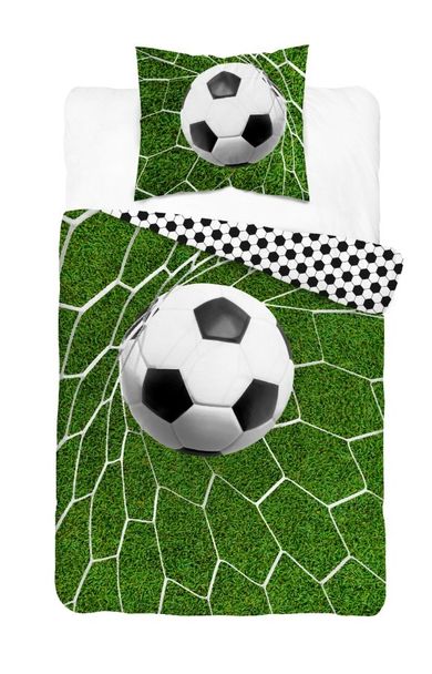 Fotbal, set lenjerie de pat single, 140-200 cm