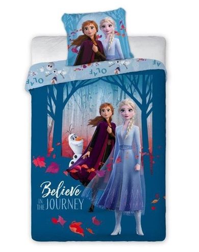 Frozen 2, set lenjerie de pat single, 140-200 cm