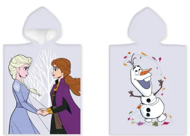 Frozen, prosop tip poncho de baie, 55-110 cm