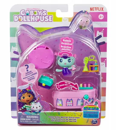 Gabby's Dollhouse, Bobble Kitty Mercat, figurina cu accesorii