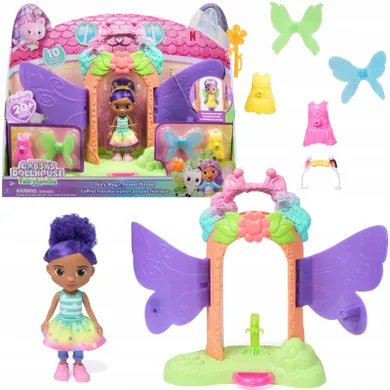 Gabby's Dollhouse, Fairy Magic Reveal Playset, set de papusa Gabby