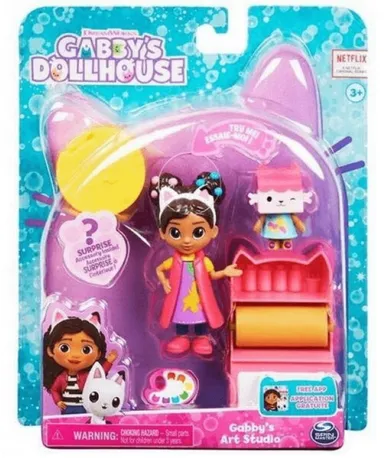 Gabby's Dollhouse, Gabby's Art Studio, set cu figurina si accesorii
