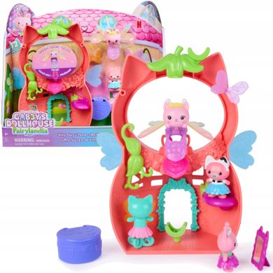 Gabby's Dollhouse, Kitty Fairy's Flutter-riffi Playset, set de joaca cu figurine si inel, 12 elemente
