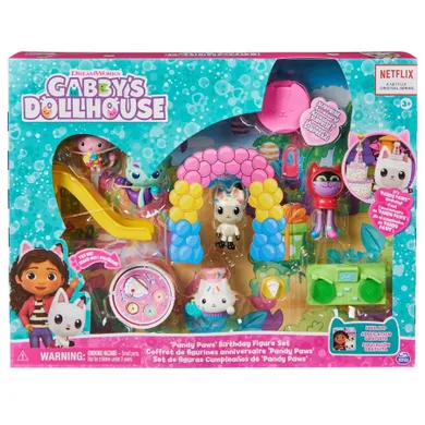 Gabby's Dollhouse, Pandy Paws' Birthday, set de joaca cu figurine