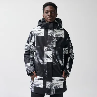 Geaca de schi impermeabila cu gluga si croiala oversize unisex NOWEAR