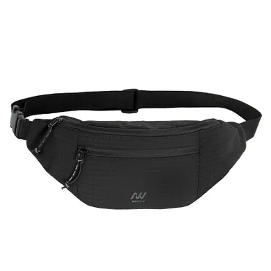 Geanta crossbody neagra cu o curea reglabila unisex NOWEAR