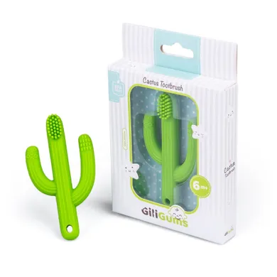 GiliGums, Cactus, jucarie dentitie din silicon, verde