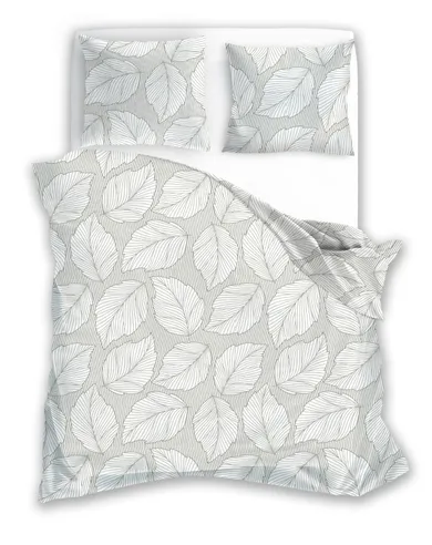 Gusto, Frunze, set lenjerie de pat, 3 piese, din bumbac, 160-200 cm