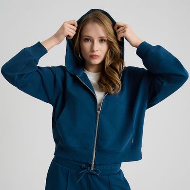 Hanorac cu fermoar si croiala crop NOWEAR
