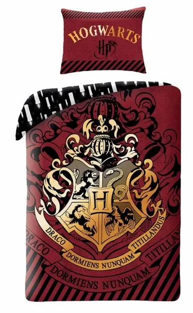 Harry Potter, set lenjerie de pat single, 140-200 cm + 70-90 cm