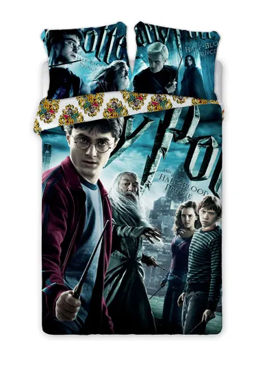 Harry Potter, set lenjerie de pat single, 140-200 cm