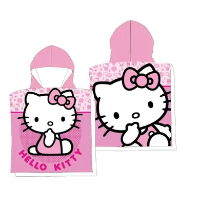 Hello Kitty, poncho de baie, 50-100 cm