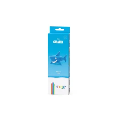 Hey Clay, Ocean, Shark, set creativ, 3 cutii de plastilina