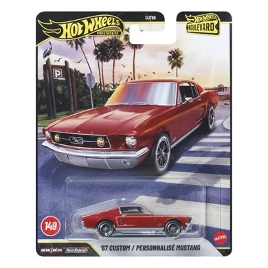 Hot Wheels, Boulevard, '67 Custom Mustang, masina, scara 1:64, JHW40