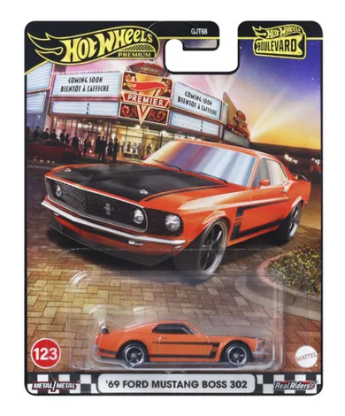 Hot Wheels, Boulevard, '69 Ford Mustang Boss 302, masina, scara 1:64, JBL20
