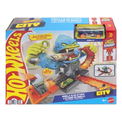 Hot Wheels City, Hungry Gorilla, set de joaca pentru masina