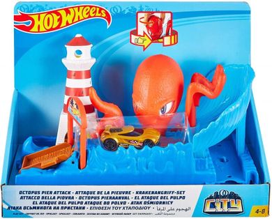 Hot Wheels City, Octopus Pier Attack, set de joaca
