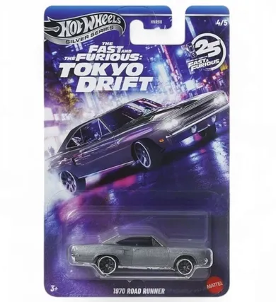 Hot Wheels, Fast & Furious, 1970 Road Runner, masina, scara 1:64, JKX08