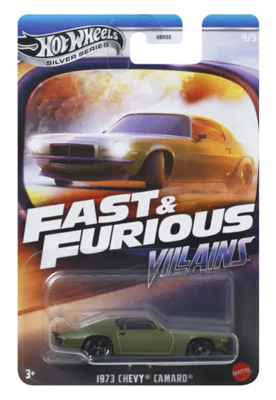 Hot Wheels, Fast & Furious, 1973 Chevy Camaro, masina, scara 1:64, JBY37