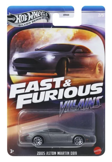Hot Wheels, Fast & Furious, 2005 Aston Martin DB9, masina, scara 1:64, JBY35