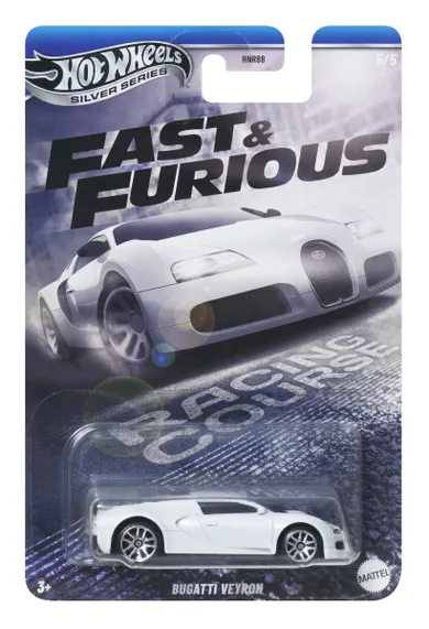 Hot Wheels, Fast & Furious, Bugatti Veyron, masina, scara 1:64, JBY43