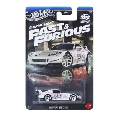 Hot Wheels, Fast & Furious, Honda S2000, masina, scara 1:64, JBY44