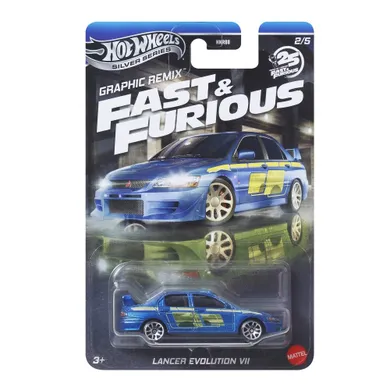 Hot Wheels, Fast & Furious, Lancer Evolution VII, masina, scara 1:64, JBY47