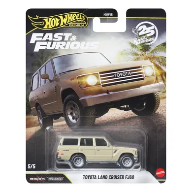 Hot Wheels, Fast & Furious, Toyota Land Cruiser FJ60, masina Premium, scara 1:64, JHW76