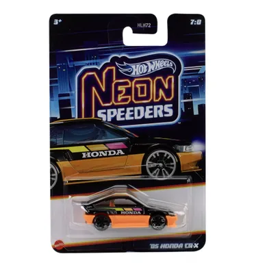 Hot Wheels, Neon Speeders, '85 Honda CR-X, masina, scara 1:64, JKX99