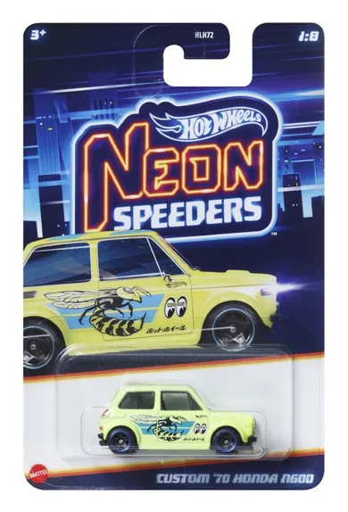 Hot Wheels, Neon Speeders, Custom '70 Honda N600, masina, scara 1:64, JBY92
