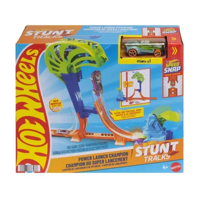 Hot Wheels, Power Launch Champion, set de joaca cu masina