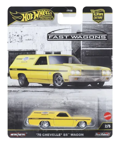 Hot Wheels, Premium, Car Culture, 70 Chevelle SS Wagon, masina, scara 1:64, JBK67