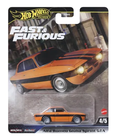 Hot Wheels, Premium, Fast & Furious, Alfa Romeo Giulia Spring GTA, masina, scara 1:64, JBM04