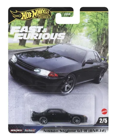 Hot Wheels, Premium, Fast & Furious, Nissan Skyline GT-R (BNR32), masina, scara 1:64, JBL97