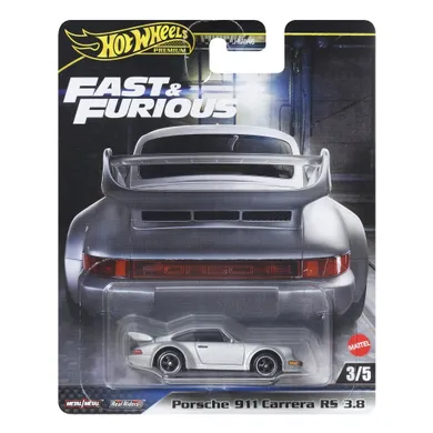 Hot Wheels, Premium, Fast & Furious, Porsche 911 Carrera RS 3.8, masina, scara 1:64, JBM03