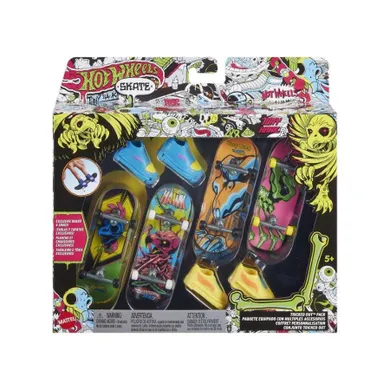 Hot Wheels, Skate, Neon Bones Trick Out Pack, set de joaca