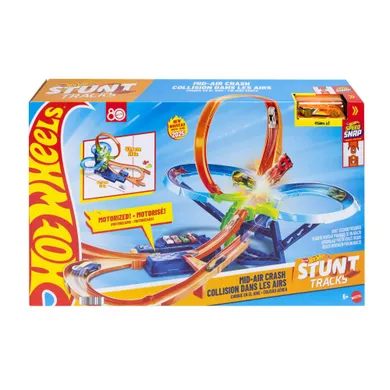 Hot Wheels, The Hot Ones, Mid Air Crash, set de joaca cu 1 masina