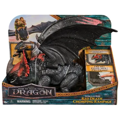 How To Train Your Dragon, Red Death Chomping Rampage, figurina de dragon