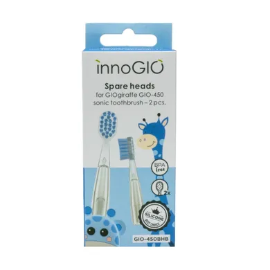 InnoGIO, cap de periuta de schimb GIOgiraffe Blue, 2 buc.