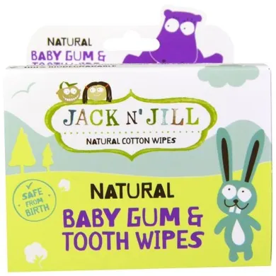 Jack N'Jill, Servetele naturale pentru spalarea gingiilor bebelusilor, 25 buc.